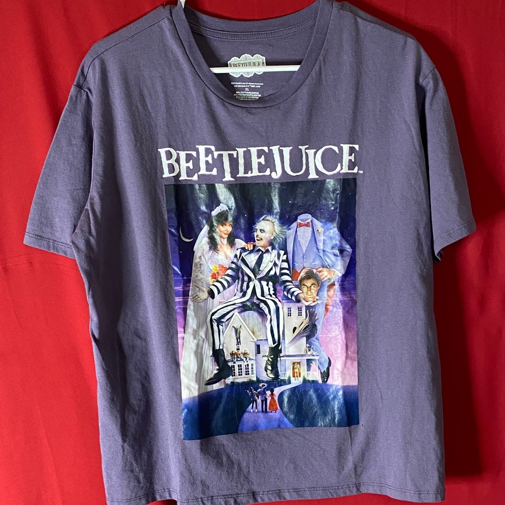 Beetlejuice Graphic T-Shirt - Purple